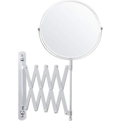 XISRENS Specchio Ingranditore Da Parete Estensibile E Girevole A 360° - Ingrandimento 3x - 17,5 X 18,5 Cm - Specchio Da Parete Per Bagno A Doppia Faccia In Acciaio Inossidabile Per Trucco E Rasatura XISRENS Specchio Ingranditore Da Parete Estensibile E Girevole A 360° - Ingrandimento 3x - 17,5 X 18,5 Cm - Specchio Da Parete Per Bagno A Doppia Faccia In Acciaio Inossidabile Per Trucco E Rasatura
