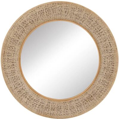 ATMOSPHERA Specchio Nathan Rotondo, Diametro 90,5 Cm, Beige - Créateur D'Intérieur ATMOSPHERA Specchio Nathan Rotondo, Diametro 90,5 Cm, Beige - Créateur D'Intérieur