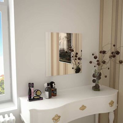 VIDAXL Specchio Da Parete 50x50 Cm Quadrato In Vetro VIDAXL Specchio Da Parete 50x50 Cm Quadrato In Vetro