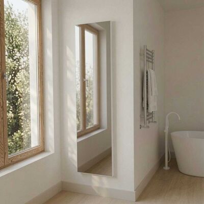 KIAMAMI VALENTINA Specchiera Filo Lucido 40x150 Cm Con Telaio In Mdf Rivestito Bianco KIAMAMI VALENTINA Specchiera Filo Lucido 40x150 Cm Con Telaio In Mdf Rivestito Bianco