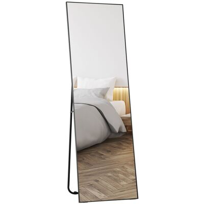 OEM Specchio Rettangolare Da Terra O Da Parete In Vetro Nero 50 X 160 Cm OEM Specchio Rettangolare Da Terra O Da Parete In Vetro Nero 50 X 160 Cm