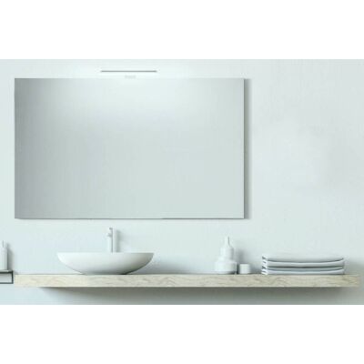 SAN MARCO - Specchio Bagno 120x70 Cm Reversibile Con Luce Led Premium Da 45 Cm SAN MARCO - Specchio Bagno 120x70 Cm Reversibile Con Luce Led Premium Da 45 Cm