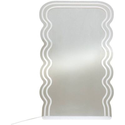 ATMOSPHERA Neon Led Specchio Ondulato 60x38cm - Créateur D'Intérieur ATMOSPHERA Neon Led Specchio Ondulato 60x38cm - Créateur D'Intérieur