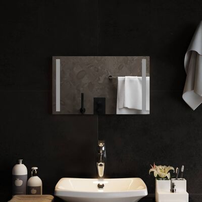 VIDAXL Specchio Da Bagno Led Trasparente 50 X 30 Cm Vetro Temperato VIDAXL Specchio Da Bagno Led Trasparente 50 X 30 Cm Vetro Temperato