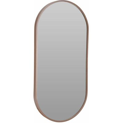 OEM Specchio Da Parete Ovale In Alluminio 30x60 Cm Marrone Scuro OEM Specchio Da Parete Ovale In Alluminio 30x60 Cm Marrone Scuro