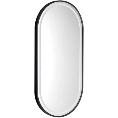 SAPHO - Specchio Kaira Con Illuminazione A Led, 45x90 Cm, Nero Opaco Ka450 SAPHO - Specchio Kaira Con Illuminazione A Led, 45x90 Cm, Nero Opaco Ka450