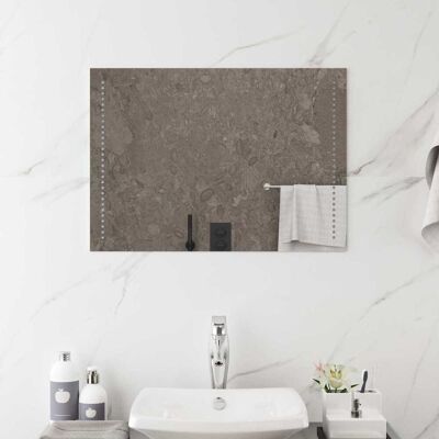VIDAXL Specchio Da Bagno Led Trasparente 70 X 50 Cm Vetro Temperato VIDAXL Specchio Da Bagno Led Trasparente 70 X 50 Cm Vetro Temperato