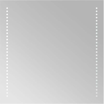 VIDAXL Specchio Da Bagno Led Trasparente 50 X 50 Cm Vetro Temperato VIDAXL Specchio Da Bagno Led Trasparente 50 X 50 Cm Vetro Temperato