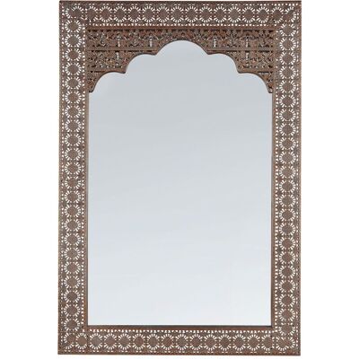 BELIANI Specchio Da Muro Rettangolare Medio Orientale Rame 60 X 90 Cm Pali BELIANI Specchio Da Muro Rettangolare Medio Orientale Rame 60 X 90 Cm Pali