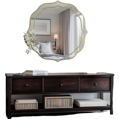 OEM Specchio Da Parete Con Bordo Smussato, Stile Moderno, 32x32 Pollici OEM Specchio Da Parete Con Bordo Smussato, Stile Moderno, 32x32 Pollici