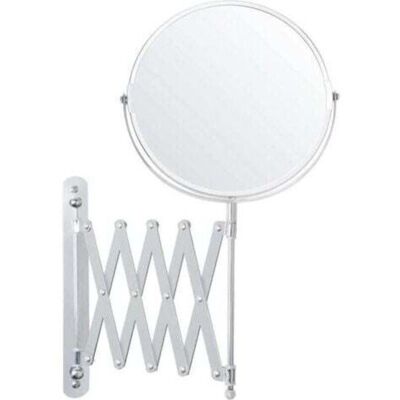 OEM Specchio Da Parete Estensibile E Girevole A 360° Con Ingrandimento 3x, 22 X 21,7 Cm, In Acciaio Inox Bifacciale, Per Bagno. OEM Specchio Da Parete Estensibile E Girevole A 360° Con Ingrandimento 3x, 22 X 21,7 Cm, In Acciaio Inox Bifacciale, Per Bagno.