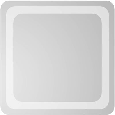 VIDAXL Specchio Da Bagno Led Trasparente 40 X 40 Cm Vetro Temperato VIDAXL Specchio Da Bagno Led Trasparente 40 X 40 Cm Vetro Temperato