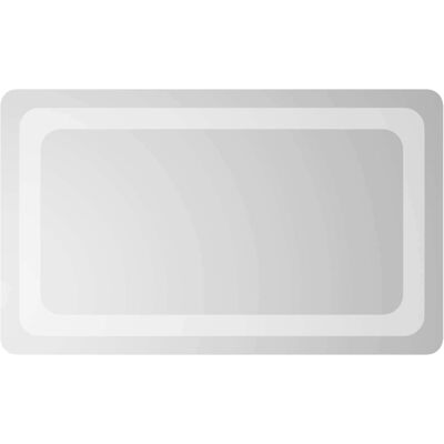 VIDAXL Specchio Da Bagno Led Trasparente 50 X 30 Cm Vetro Temperato VIDAXL Specchio Da Bagno Led Trasparente 50 X 30 Cm Vetro Temperato