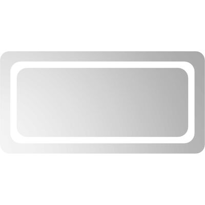 VIDAXL Specchio Da Bagno Led Trasparente 80 X 40 Cm Vetro Temperato VIDAXL Specchio Da Bagno Led Trasparente 80 X 40 Cm Vetro Temperato