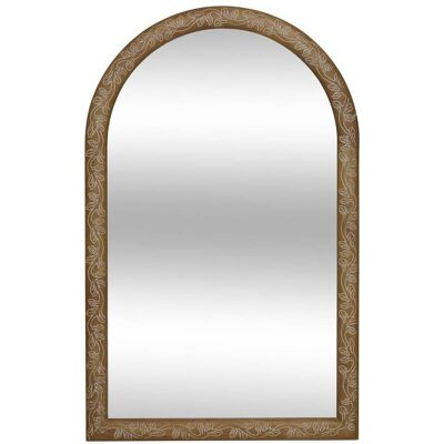 ATMOSPHERA Specchio In Legno Inciso Ethel Brown 118x74cm - Créateur D'Intérieur ATMOSPHERA Specchio In Legno Inciso Ethel Brown 118x74cm - Créateur D'Intérieur