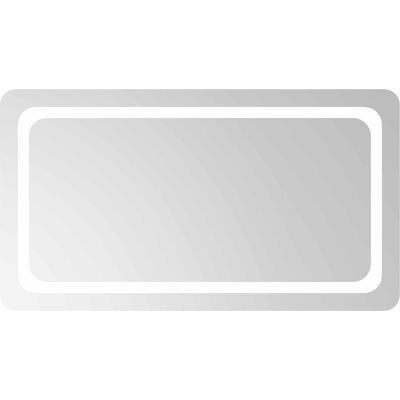 VIDAXL Specchio Da Bagno Led Trasparente 90 X 50 Cm Vetro Temperato VIDAXL Specchio Da Bagno Led Trasparente 90 X 50 Cm Vetro Temperato