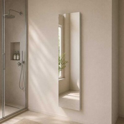 KIAMAMI VALENTINA Specchiera Filo Lucido 30x130 Cm Con Telaio Mdf Rivestito Argento KIAMAMI VALENTINA Specchiera Filo Lucido 30x130 Cm Con Telaio Mdf Rivestito Argento