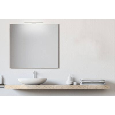 SAN MARCO - Specchio 70x50 Cm Reversibile Con Lampada Led Premium Da 45 Cm SAN MARCO - Specchio 70x50 Cm Reversibile Con Lampada Led Premium Da 45 Cm