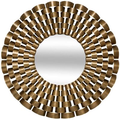 ATMOSPHERA Specchio Rotondo Youri, Diametro 90 Cm, Dorato - Créateur D'Intérieur ATMOSPHERA Specchio Rotondo Youri, Diametro 90 Cm, Dorato - Créateur D'Intérieur