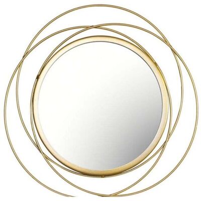 OEM Specchio Rotondo Da Parete In Metallo Color Oro – Elegante Elemento D'Arredo Per Soggiorno, Camera Da Letto O Ingresso – Diametro 60 Cm OEM Specchio Rotondo Da Parete In Metallo Color Oro – Elegante Elemento D'Arredo Per Soggiorno, Camera Da Letto O Ingresso – Diametro 60 Cm