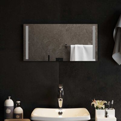 VIDAXL Specchio Da Bagno Led Trasparente 60 X 30 Cm Vetro Temperato VIDAXL Specchio Da Bagno Led Trasparente 60 X 30 Cm Vetro Temperato