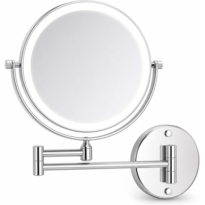 OEM Specchio Da Trucco Da Parete Led Ingranditore Ricaricabile 20 Cm OEM Specchio Da Trucco Da Parete Led Ingranditore Ricaricabile 20 Cm