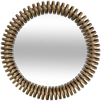 ATMOSPHERA Specchio Rotondo Barrel, Diametro 61 Cm, Dorato Metallizzato - Créateur D'Intérieur ATMOSPHERA Specchio Rotondo Barrel, Diametro 61 Cm, Dorato Metallizzato - Créateur D'Intérieur