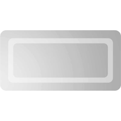 VIDAXL Specchio Da Bagno Led Trasparente 60 X 30 Cm Vetro Temperato VIDAXL Specchio Da Bagno Led Trasparente 60 X 30 Cm Vetro Temperato