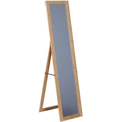 RELAXDAYS Specchio 155 X 37 Cm, 2in1 Da Appoggio & Da Parete, Cornice In Bambù, Corridoio RELAXDAYS Specchio 155 X 37 Cm, 2in1 Da Appoggio & Da Parete, Cornice In Bambù, Corridoio