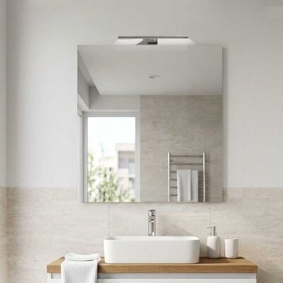 KIAMAMI VALENTINA Specchio Semplice 100x110 Con Lampada Led Per Bagno KIAMAMI VALENTINA Specchio Semplice 100x110 Con Lampada Led Per Bagno