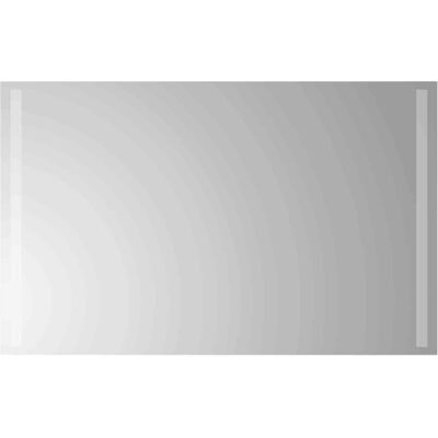 VIDAXL Specchio Da Bagno Led Trasparente 80 X 50 Cm Vetro Temperato VIDAXL Specchio Da Bagno Led Trasparente 80 X 50 Cm Vetro Temperato