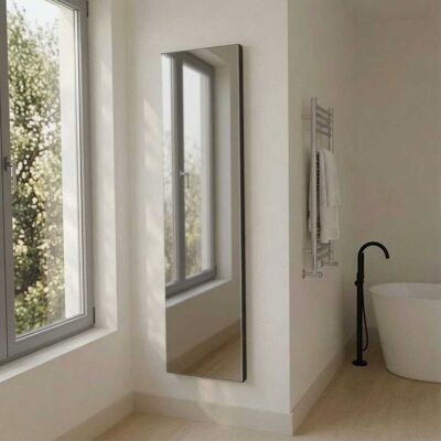 KIAMAMI VALENTINA Specchiera Filo Lucido 40x150 Cm Con Telaio In Mdf Rivestito Colore Nero KIAMAMI VALENTINA Specchiera Filo Lucido 40x150 Cm Con Telaio In Mdf Rivestito Colore Nero