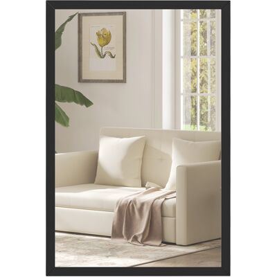 OEM Specchio Da Parete Rettangolare Nero 60 X 40 Cm Per Bagno OEM Specchio Da Parete Rettangolare Nero 60 X 40 Cm Per Bagno
