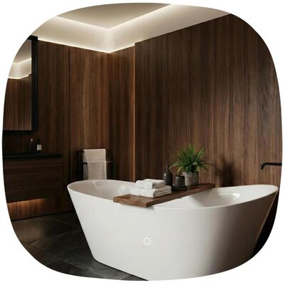 REA Specchio Top 70x70 Transparent 70x70 Led REA Specchio Top 70x70 Transparent 70x70 Led