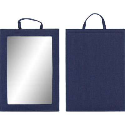OEM Specchio Q-32 - Grande Specchio Da Parrucchiere Blu Con Manico OEM Specchio Q-32 - Grande Specchio Da Parrucchiere Blu Con Manico