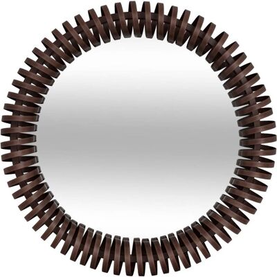 ATMOSPHERA Specchio Rotondo Barrel, Diametro 61 Cm, Marrone Metallizzato - Créateur D'Intérieur ATMOSPHERA Specchio Rotondo Barrel, Diametro 61 Cm, Marrone Metallizzato - Créateur D'Intérieur
