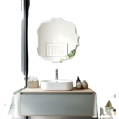 OEM Specchio Da Parete Senza Cornice, Forma Irregolare, Stile Moderno OEM Specchio Da Parete Senza Cornice, Forma Irregolare, Stile Moderno