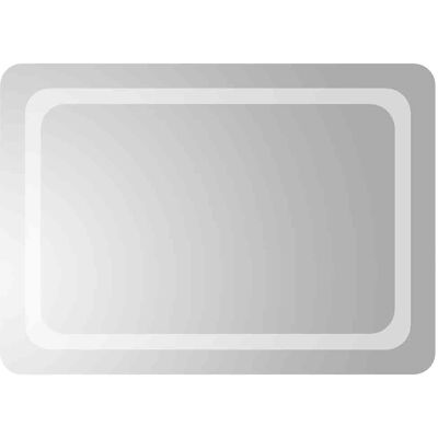 VIDAXL Specchio Da Bagno Led Trasparente 70 X 50 Cm Vetro Temperato VIDAXL Specchio Da Bagno Led Trasparente 70 X 50 Cm Vetro Temperato