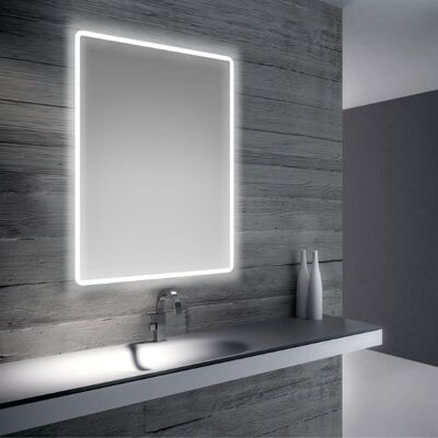 SAN MARCO Specchio Bagno Retroilluminato A Led Sul 80x60 Cm Reversibile Specchio Con Luce SAN MARCO Specchio Bagno Retroilluminato A Led Sul 80x60 Cm Reversibile Specchio Con Luce