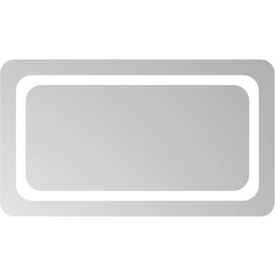 VIDAXL Specchio Da Bagno Led Trasparente 70 X 40 Cm Vetro Temperato VIDAXL Specchio Da Bagno Led Trasparente 70 X 40 Cm Vetro Temperato
