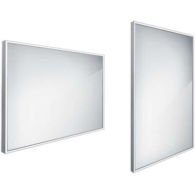 Specchio da bagno LED Nimco 70x100cm alluminio - ZP 13004 Specchio da bagno LED Nimco 70x100cm alluminio - ZP 13004