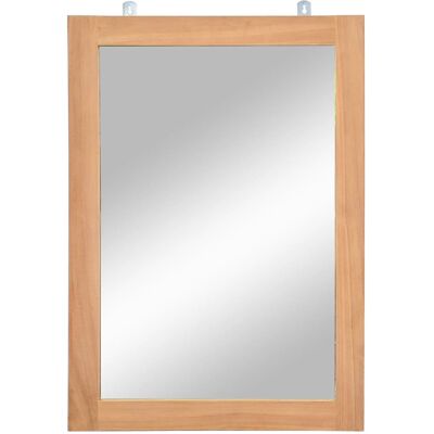 VIDAXL Specchio Da Parete In Legno Massello Di Teak 50x70 Cm VIDAXL Specchio Da Parete In Legno Massello Di Teak 50x70 Cm