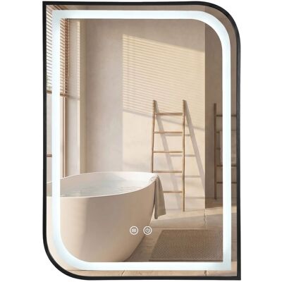 REA Specchio Zone 80x60 Led Black REA Specchio Zone 80x60 Led Black