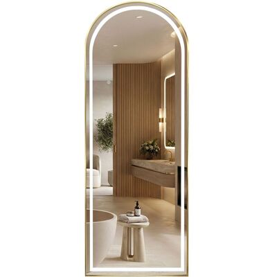 REA Specchio Orbit Brush Gold 50x160 Led REA Specchio Orbit Brush Gold 50x160 Led