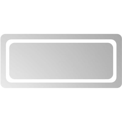 VIDAXL Specchio Da Bagno Led Trasparente 90 X 40 Cm Vetro Temperato VIDAXL Specchio Da Bagno Led Trasparente 90 X 40 Cm Vetro Temperato