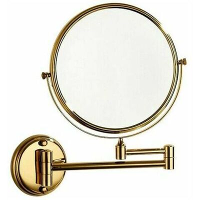 OEM Specchio Da Trucco Da Parete In Ottone Da 8 Pollici Con Ingrandimento 3x, Disponibile In Oro. -crezuo OEM Specchio Da Trucco Da Parete In Ottone Da 8 Pollici Con Ingrandimento 3x, Disponibile In Oro. -crezuo
