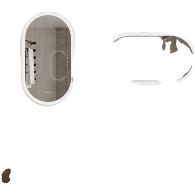 OEM Specchio Da Bagno, Illuminazione Regolabile, Funzione Antiappannamento, 120x60 Cm (48x24 Pollici) OEM Specchio Da Bagno, Illuminazione Regolabile, Funzione Antiappannamento, 120x60 Cm (48x24 Pollici)