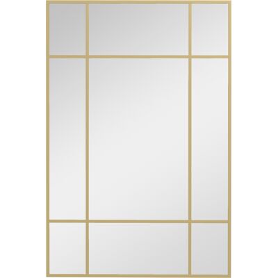 OEM Specchio Da Parete In Stile Vetrata, Vetro Dorato, Con Ganci 90x60 Cm OEM Specchio Da Parete In Stile Vetrata, Vetro Dorato, Con Ganci 90x60 Cm