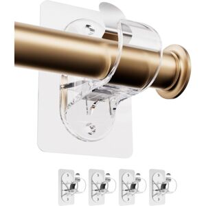 ARNAULT Staffe Per Aste Per Tende Senza Foratura, Montaggio Adesivo Resistente Per Bagno, Cucina, Soggiorno, Cassettiera, Camera Da Letto (trasparenti, 4 Pezzi) ARNAULT Staffe Per Aste Per Tende Senza Foratura, Montaggio Adesivo Resistente Per Bagno, Cucina, Soggiorno, Cassettiera, Camera Da Letto (trasparenti, 4 Pezzi)