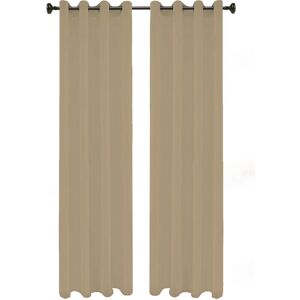 IL GRUPPONE - Tende Oscuranti Termica Isolante Con Occhielli 4 Cm Tinta Unita 1tenda - Beige IL GRUPPONE - Tende Oscuranti Termica Isolante Con Occhielli 4 Cm Tinta Unita 1tenda - Beige